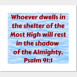 Bible Verse Psalm 91:1 Posters and Art